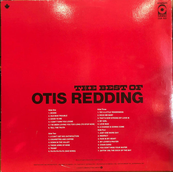Otis Redding : The Best Of Otis Redding (2xLP, Comp, RE, Qua)