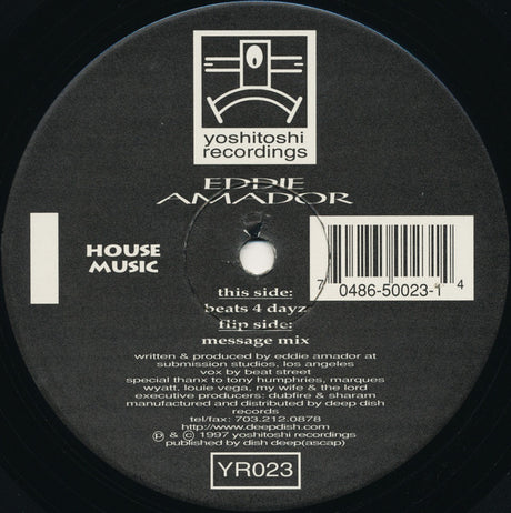 Eddie Amador : House Music (12")