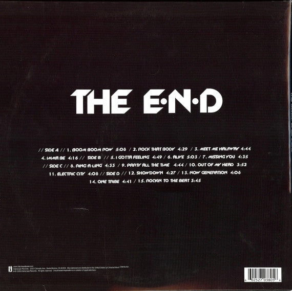 Black Eyed Peas : The E.N.D (2xLP, Album, 180)