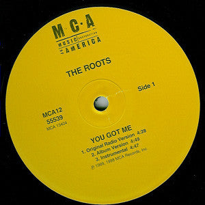 The Roots Featuring Erykah Badu : You Got Me (12")