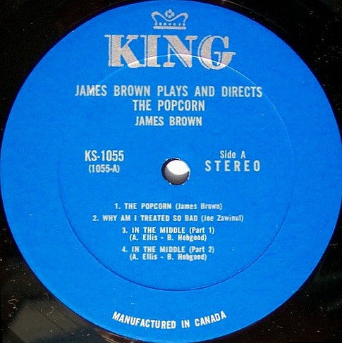 James Brown Directs And Dances With The James Brown Band : The Popcorn (LP, Album, MP)