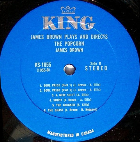 James Brown Directs And Dances With The James Brown Band : The Popcorn (LP, Album, MP)