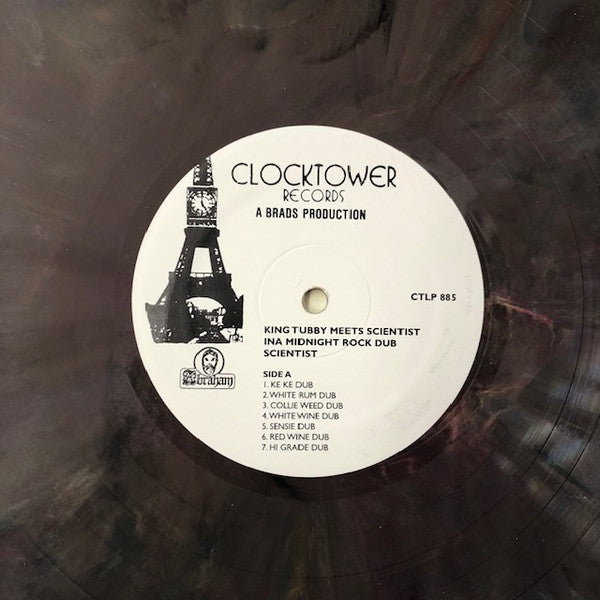 Jah Thomas Presents King Tubby & Scientist : In A Midnight Rock Dub Vol. 1 (LP, Album, RE, Mul)