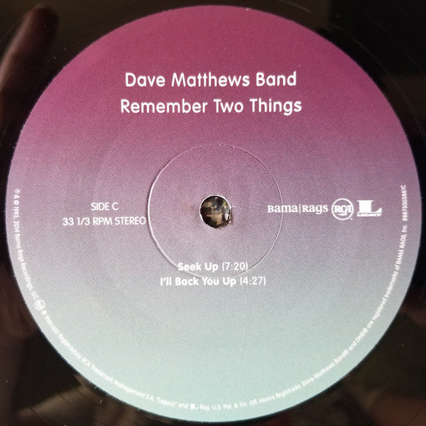 Dave Matthews Band : Remember Two Things (2xLP, Album, RE, 180)