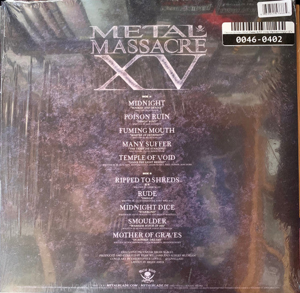 Various : Metal Massacre XV (LP, Comp, Coo)