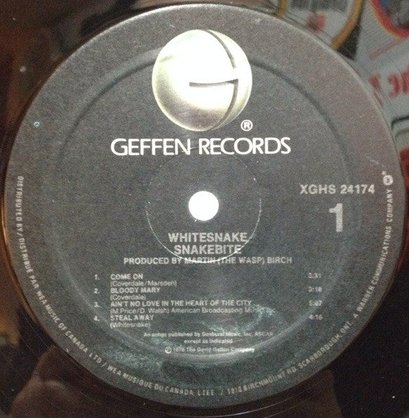 Whitesnake : Snakebite (LP, Album, RE)