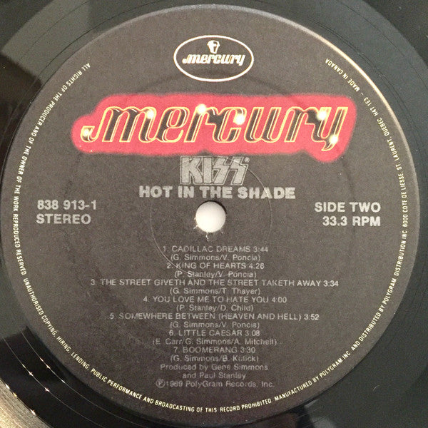 Kiss : Hot In The Shade (LP, Album)