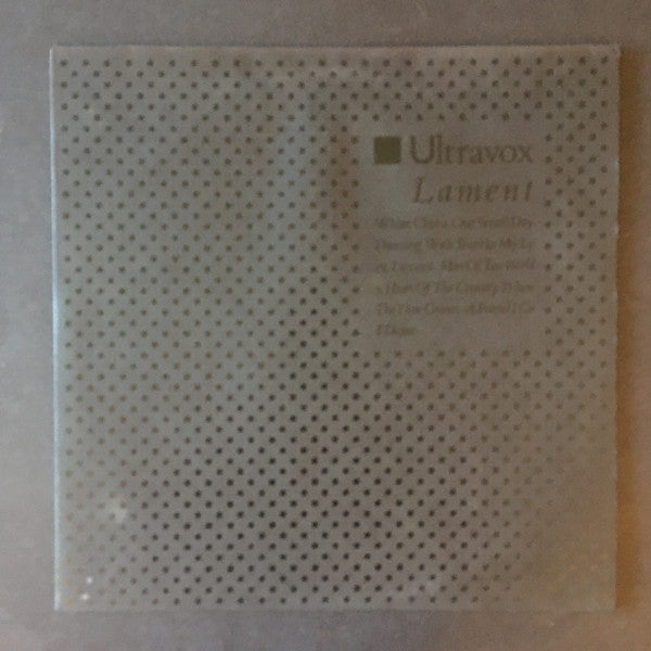 Ultravox : Lament (LP, Album, Promo)