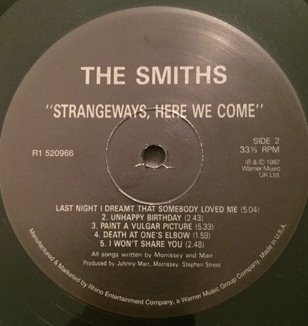 The Smiths : Strangeways, Here We Come (LP, Album, RE, 180)