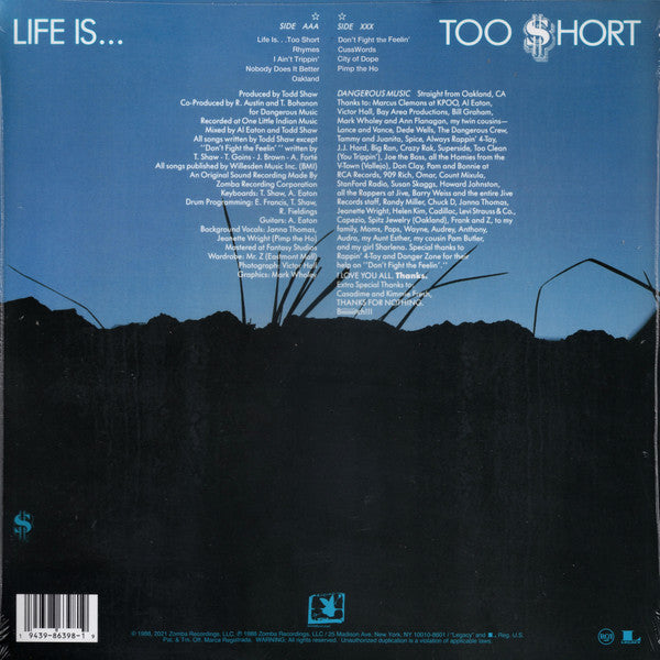Too Short : Life Is...Too $hort (LP, Album, RE)