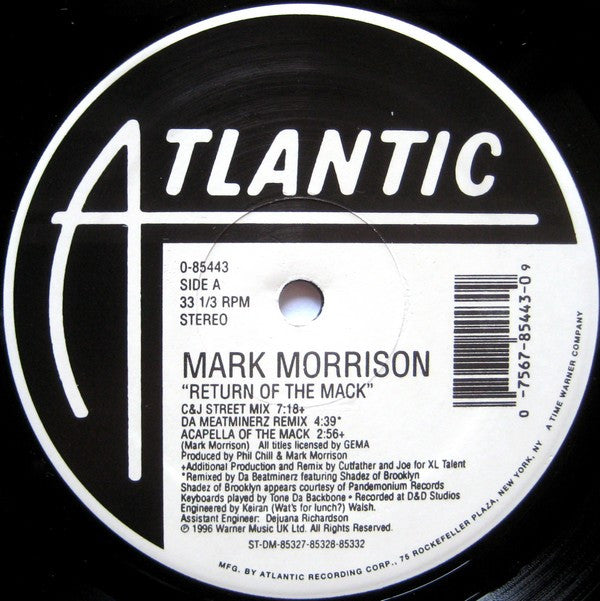 Mark Morrison : Return Of The Mack (12")