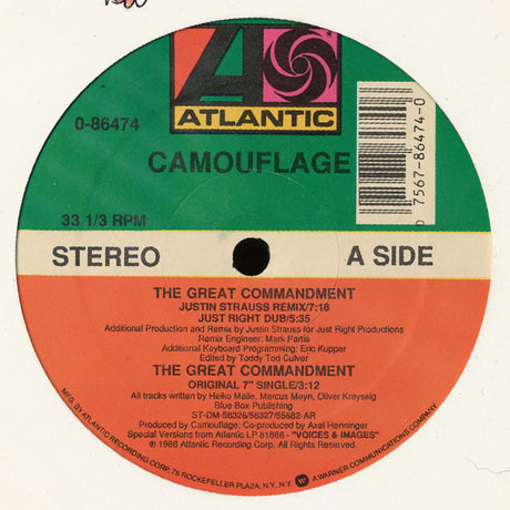 Camouflage : The Great Commandment (12", Single, ARC)