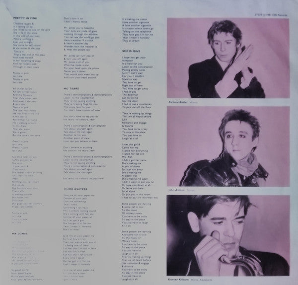 The Psychedelic Furs : Talk Talk Talk (LP, Album, RE, Ter)