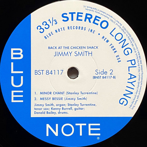 Jimmy Smith : Back At The Chicken Shack (LP, Album, RE, 180)