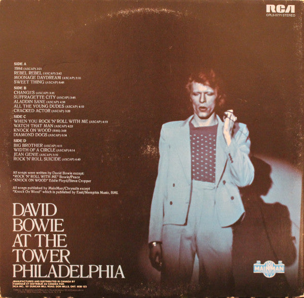 David Bowie : David Live (2xLP, Album, RE)