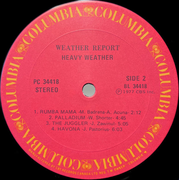 Weather Report : Heavy Weather (LP, Album)