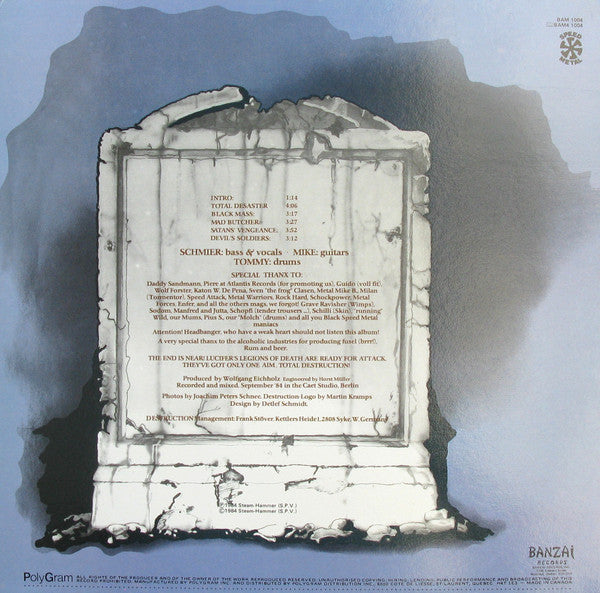 Destruction : Sentence Of Death (12", EP)