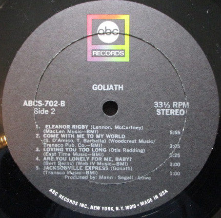 Goliath (9) : Goliath (LP, Album, Gat)