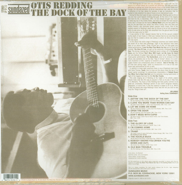 Otis Redding : The Dock Of The Bay (LP, Album, RE)