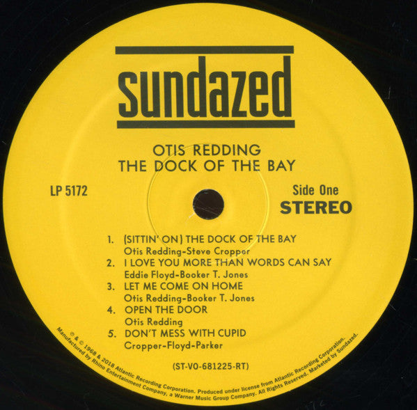 Otis Redding : The Dock Of The Bay (LP, Album, RE)