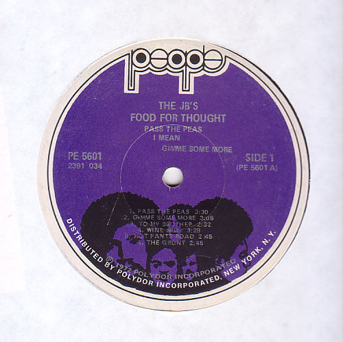 The J.B.'s : Food For Thought (Pass The Peas I Mean Gimme Some More) (LP, Album, Scr)
