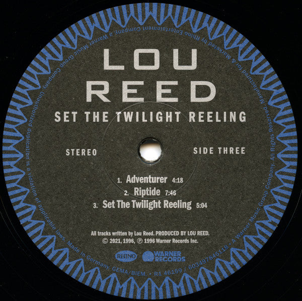 Lou Reed : Set The Twilight Reeling (LP, 180 + LP, S/Sided, Etch, 180 + Album, RSD, Ltd)