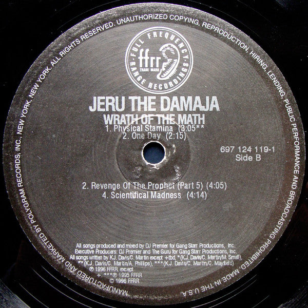 Jeru The Damaja : Wrath Of The Math (2xLP, Album, RE)