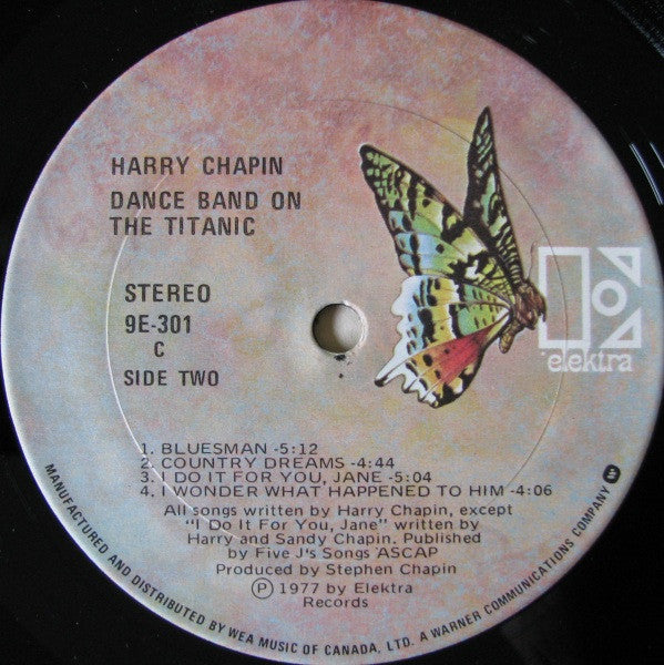 Harry Chapin : Dance Band On The Titanic (2xLP, Album)