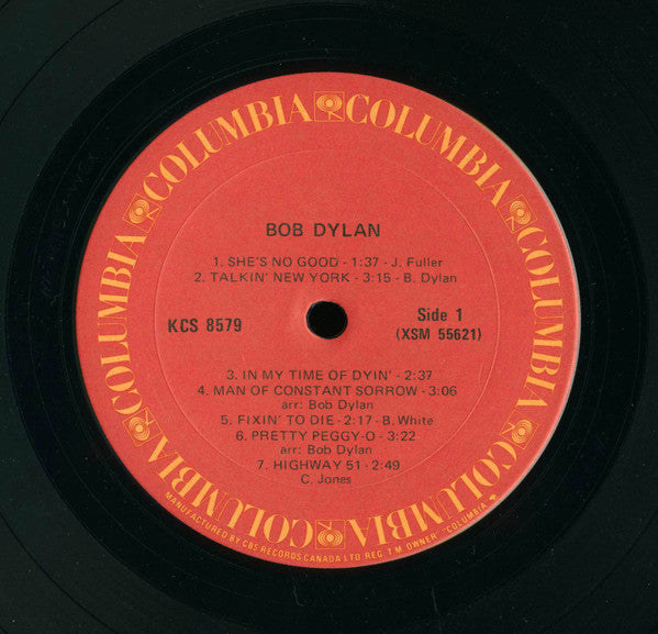 Bob Dylan : Bob Dylan (LP, Album, RE)