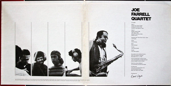 Joe Farrell Quartet : Joe Farrell Quartet (LP, Album, Gat)