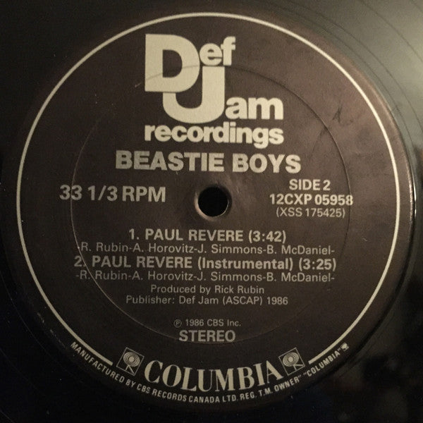 Beastie Boys : It's The New Style / Paul Revere (12", Single)