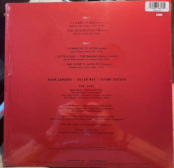 Queen + Adam Lambert : Live Around The World EP (12", EP + 7", Pin + RSD, Ltd)