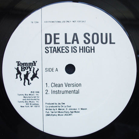 De La Soul : Stakes Is High (12", Promo)