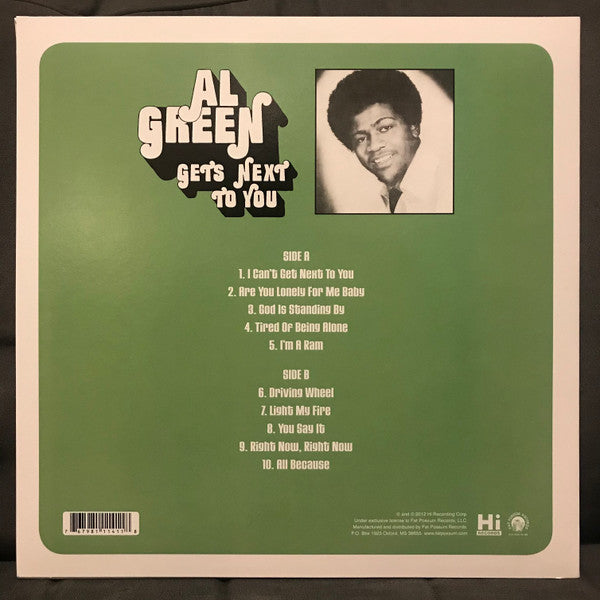 Al Green : Gets Next To You (LP, Album, RE, 180)
