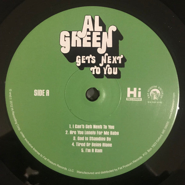 Al Green : Gets Next To You (LP, Album, RE, 180)