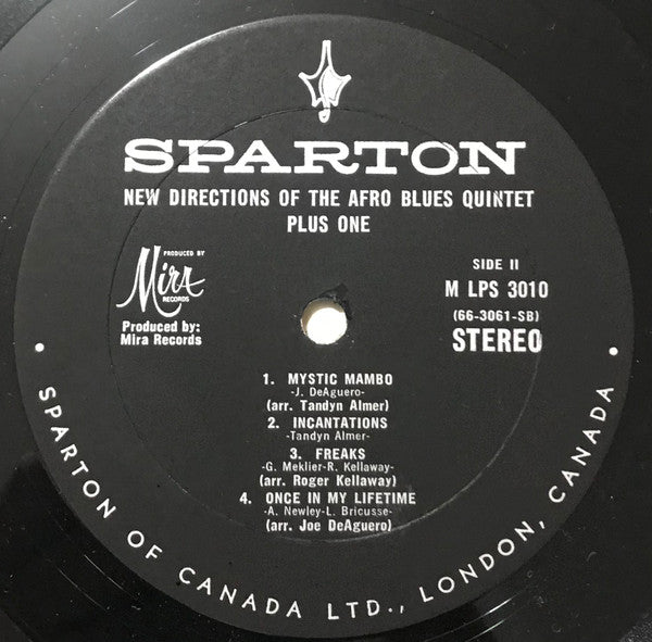 The Afro Blues Quintet Plus One : New Directions Of The Afro Blues Quintet Plus One (LP, Album)