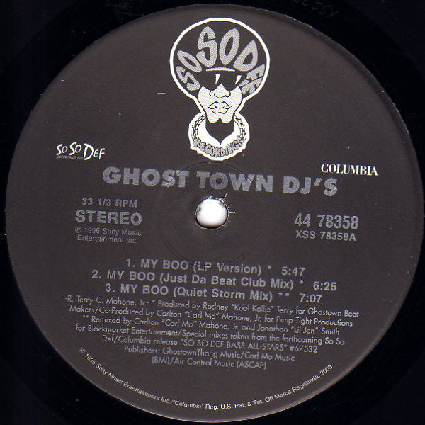 Ghost Town DJ's : My Boo (12")