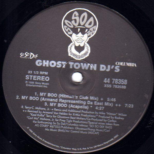 Ghost Town DJ's : My Boo (12")