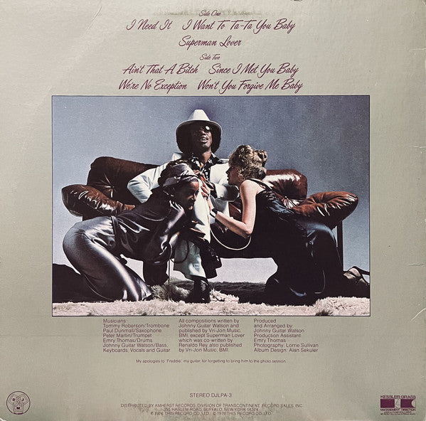 Johnny Guitar Watson : Ain't That A Bitch (LP, Album, Ter)