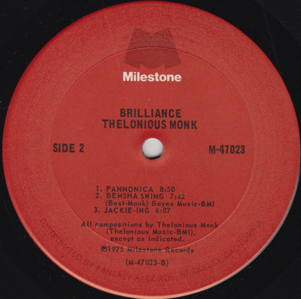 Thelonious Monk : Brilliance (2xLP, Comp, Gat)