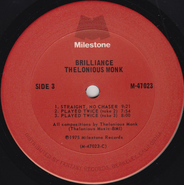 Thelonious Monk : Brilliance (2xLP, Comp, Gat)