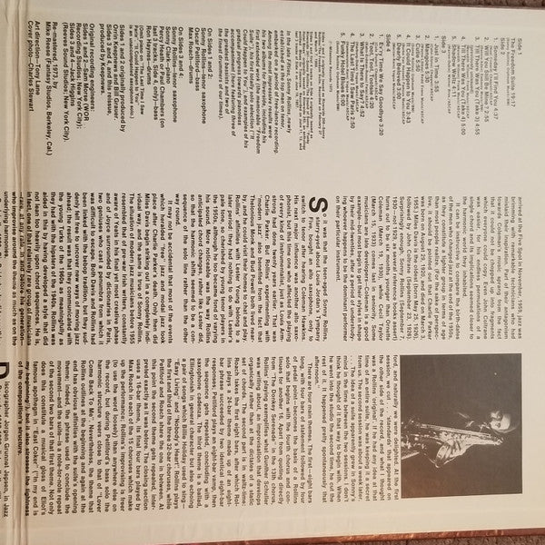 Sonny Rollins : The Freedom Suite Plus (2xLP, Comp)