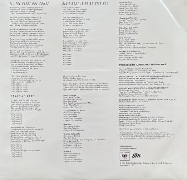 John Mayer : Sob Rock (LP, Album, Ltd, Pin)