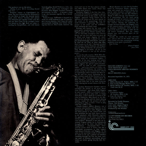 Dexter Gordon Quartet : Bouncin' With Dex (LP, Album, Bro)