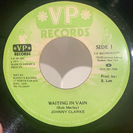 Johnny Clarke : Waiting In Vain (7", Single, Gre)