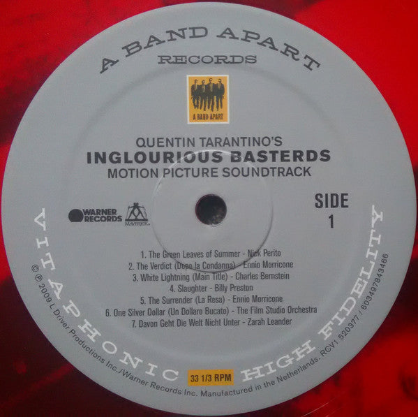 Various : Quentin Tarantino's Inglourious Basterds (Motion Picture Soundtrack) (LP, Comp, Ltd, Red)