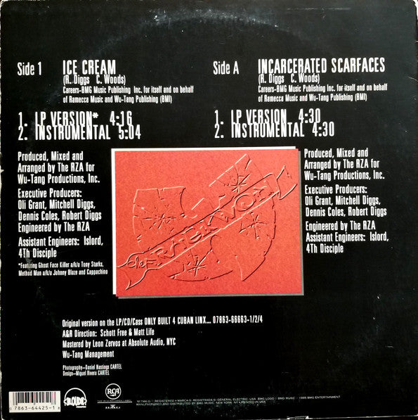 Raekwon : Ice Cream / Incarcerated Scarfaces (12")