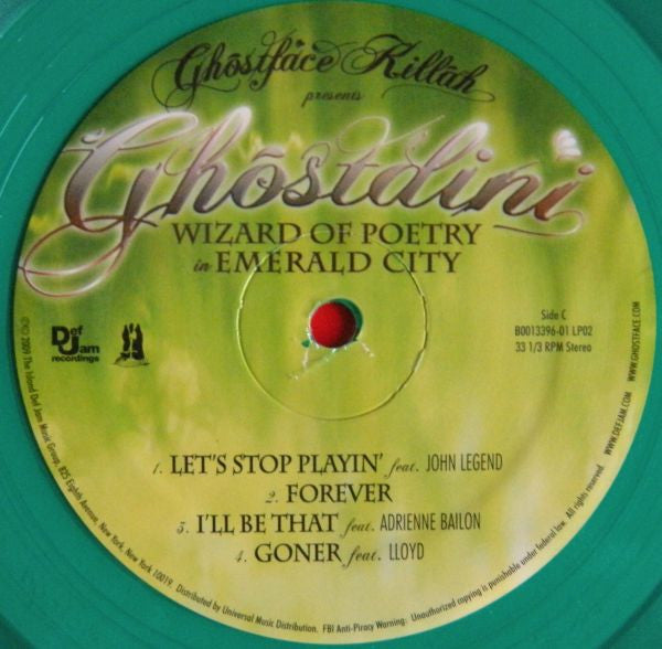 Ghostface Killah : Ghostdini Wizard Of Poetry In Emerald City (2xLP, Album, Gre)
