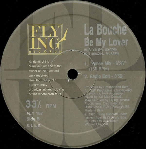 La Bouche : Be My Lover (12")