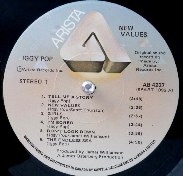 Iggy Pop : New Values (LP, Album)